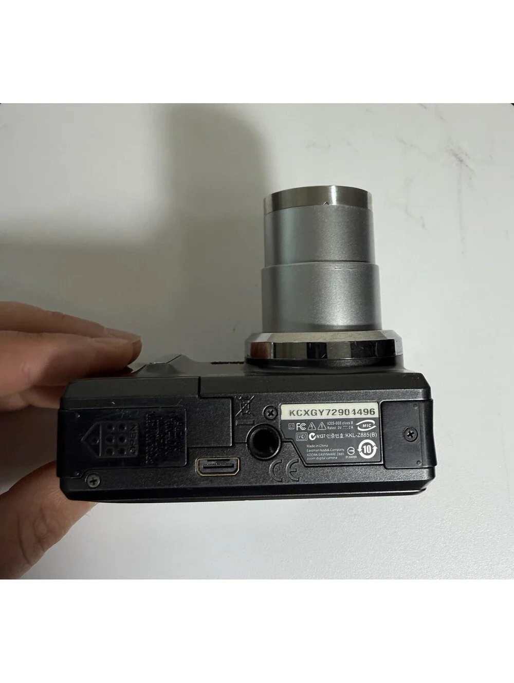 Kodak EasyShare Z885 8.1MP Digital Camera Black Point & Shoot Y2K Tested